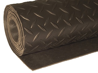 Резиновая рулонная дорожка Rubber Matting 1,2х20м 3мм черная (отрезная)